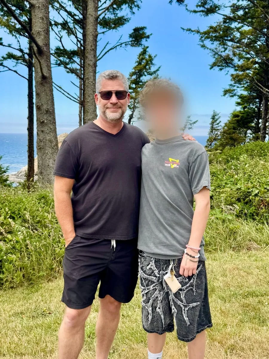Alex D., 58, before, January 2026, 235 pounds