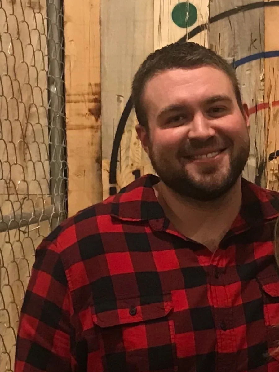Laird Doman before, near his peak weight of 280 pounds